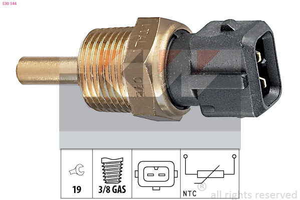 Senzor,temperatura ulei 530 144 KW